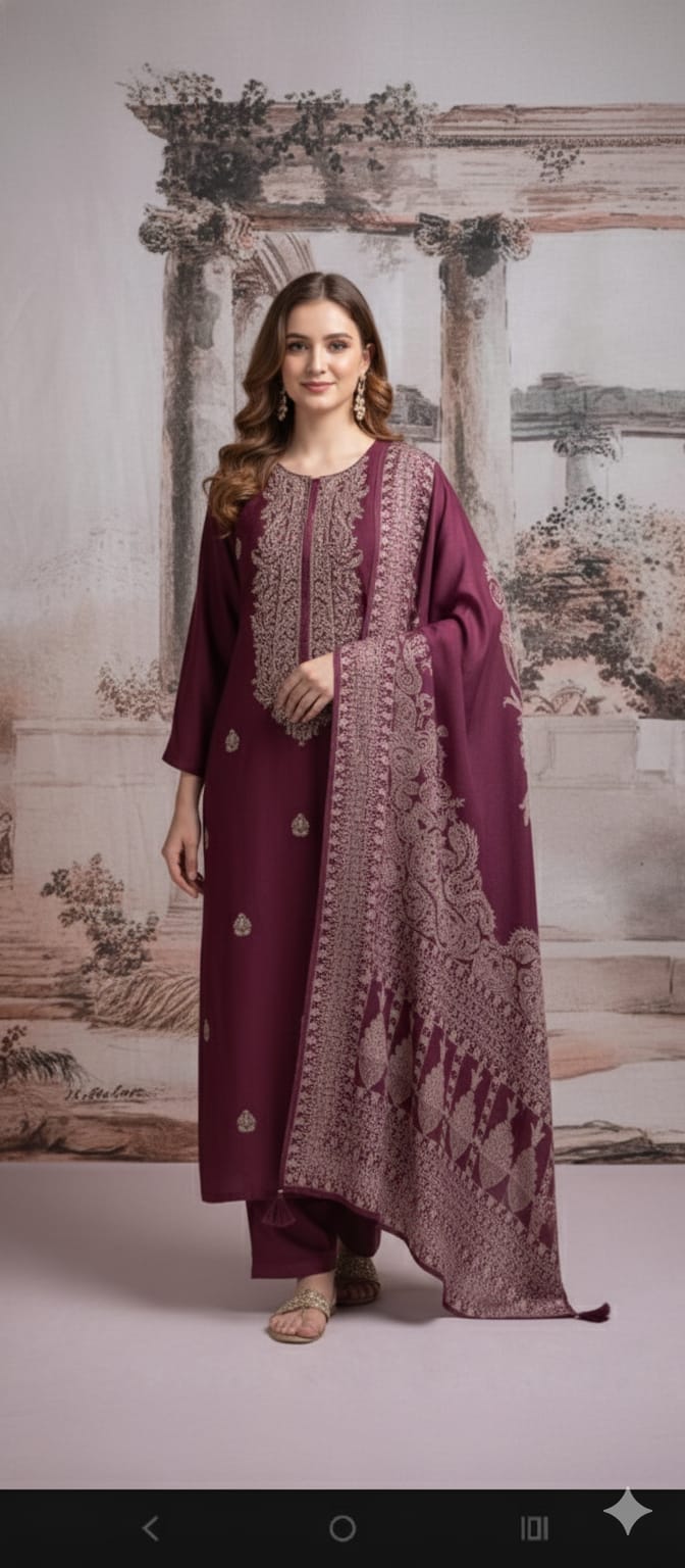 Salwar suits with silky texture