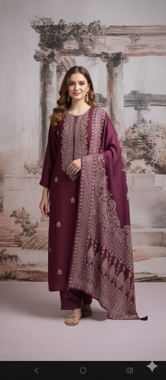 Salwar suits with silky texture
